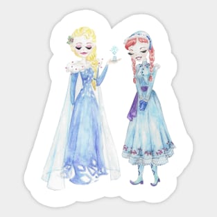 Winter Sisters Sticker